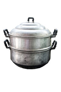 Close-up of drink against white background