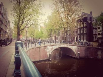 Canal passing through a city