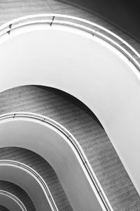 Low angle view of spiral staircase of building