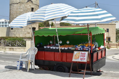 Fresh orange juice - juice stand in rodes / rhodos