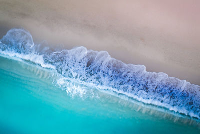 Close-up of swimming pool against sea