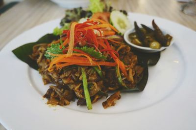 Close-up of food in plate