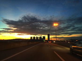 Road at sunset