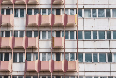 Low angle view of building with windows