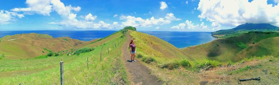 Panoramic view of sea against sky