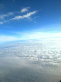 Aerial view of clouds