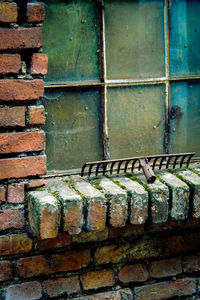 Close-up of brick wall