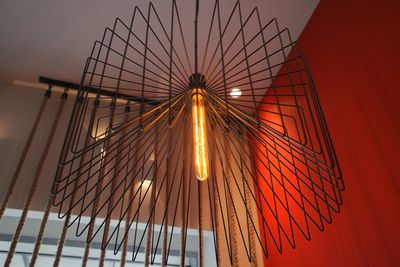 Modern light fitting with filament bulb