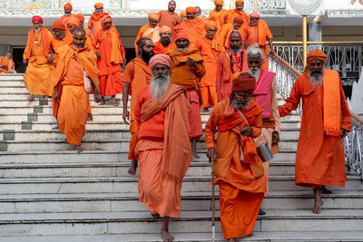 Group of people at temple