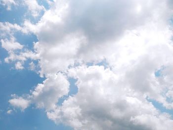 Low angle view of clouds in sky