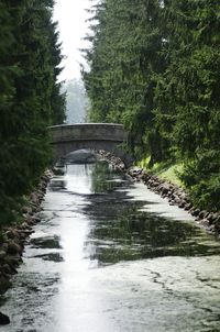 Footbridge over river