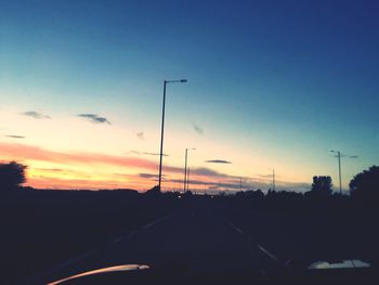 Country road at sunset