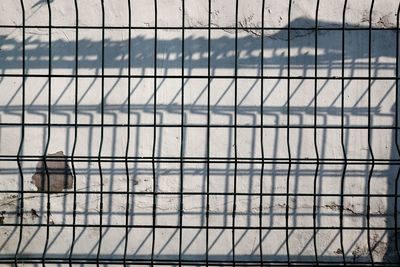 Full frame shot of metal fence