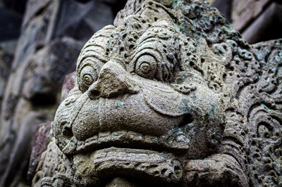 Close-up of old statue