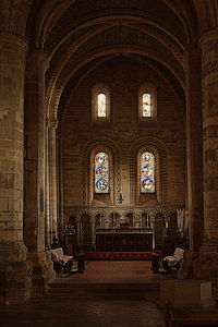 Interior of church