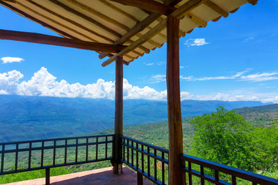 View of landscape from terrace