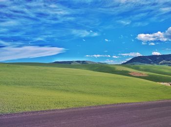 Scenic view of landscape against sky