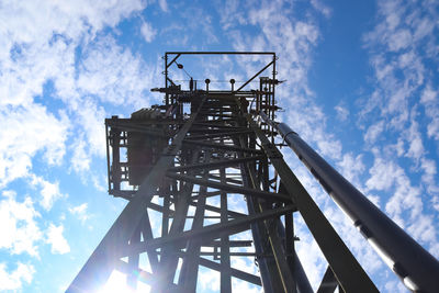 Low angle view of bridge against sky