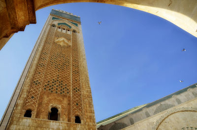 Low angle view of historical building against sky