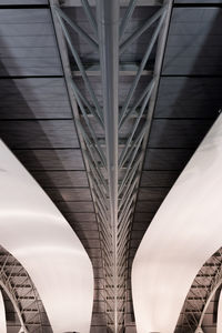 Low angle view of bridge against sky