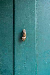 Full frame shot of blue door