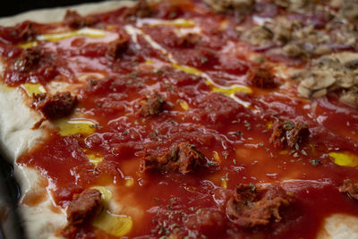 Close-up of pizza