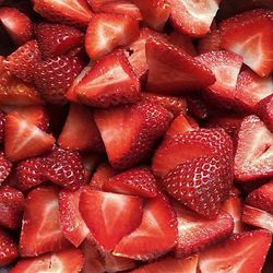 Full frame shot of strawberries