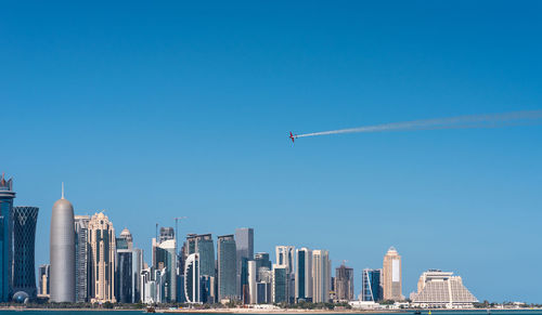 Doha skyline in the morning, qatar 