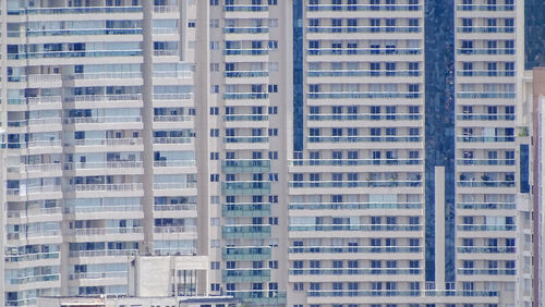 Full frame shot of modern buildings in city