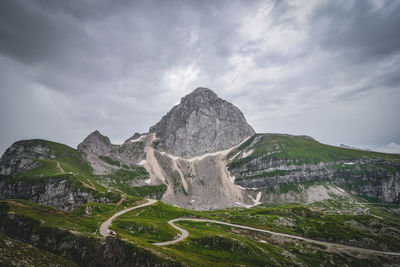 Scenic view of mountain against sky