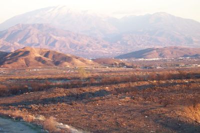 View of mountain range