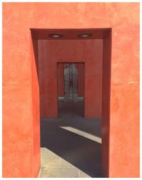 Entrance to red door