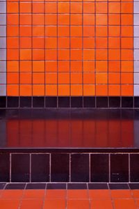 Full frame shot of orange wall