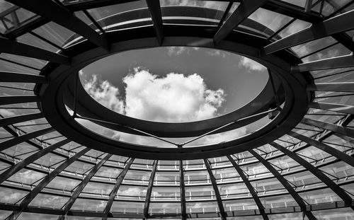 Low angle view of modern building