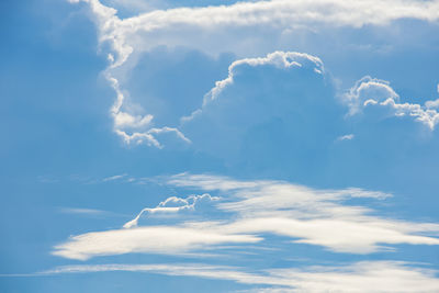 Low angle view of clouds in sky