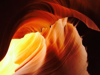 Rock formation in cave