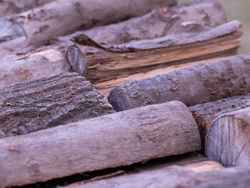 Full frame shot of firewood