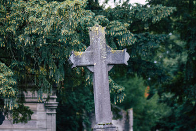 Cross in cemetery