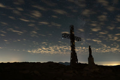 Night from the top of monte cusna, italy