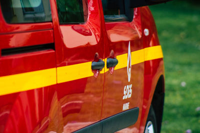 Close-up of vintage car