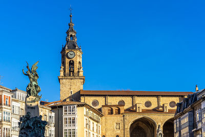 Vitoria-gasteiz, virgen blanca square, basque country, spain