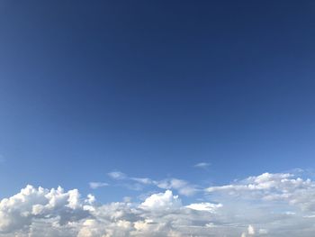 Low angle view of clouds in sky