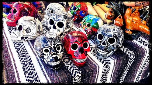 Full frame shot of multi colored wall