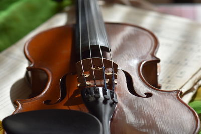 Close up of piano