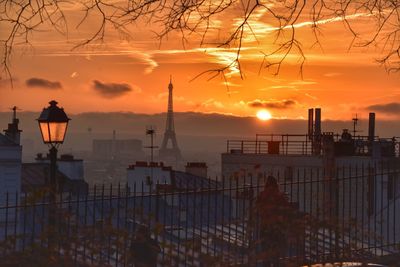 Scenic view of paris cityscape