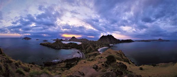 Panoramic view of sea against sky