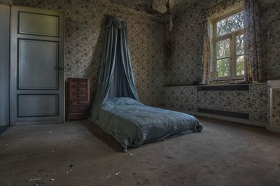 Interior of abandoned house