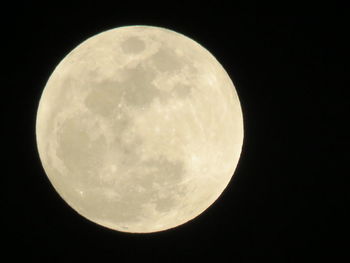 Scenic view of moon against sky at night