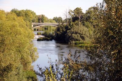 View of bridge over river