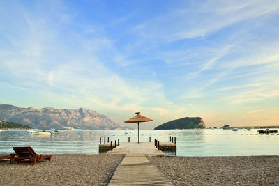 Scenic view of sea against sky